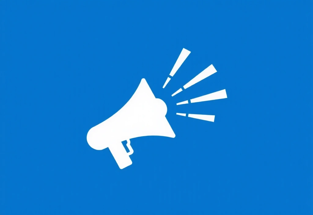 Ikona megafonu s bublinami řeči